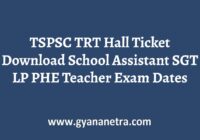 TSPSC TRT Hall Ticket Exam Date