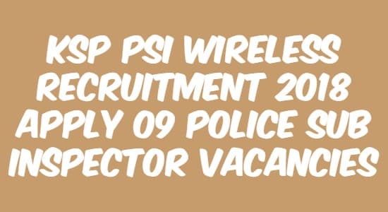 KSP PSI Wireless Recruitment