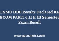 LNMU DDE Result Semester Exam