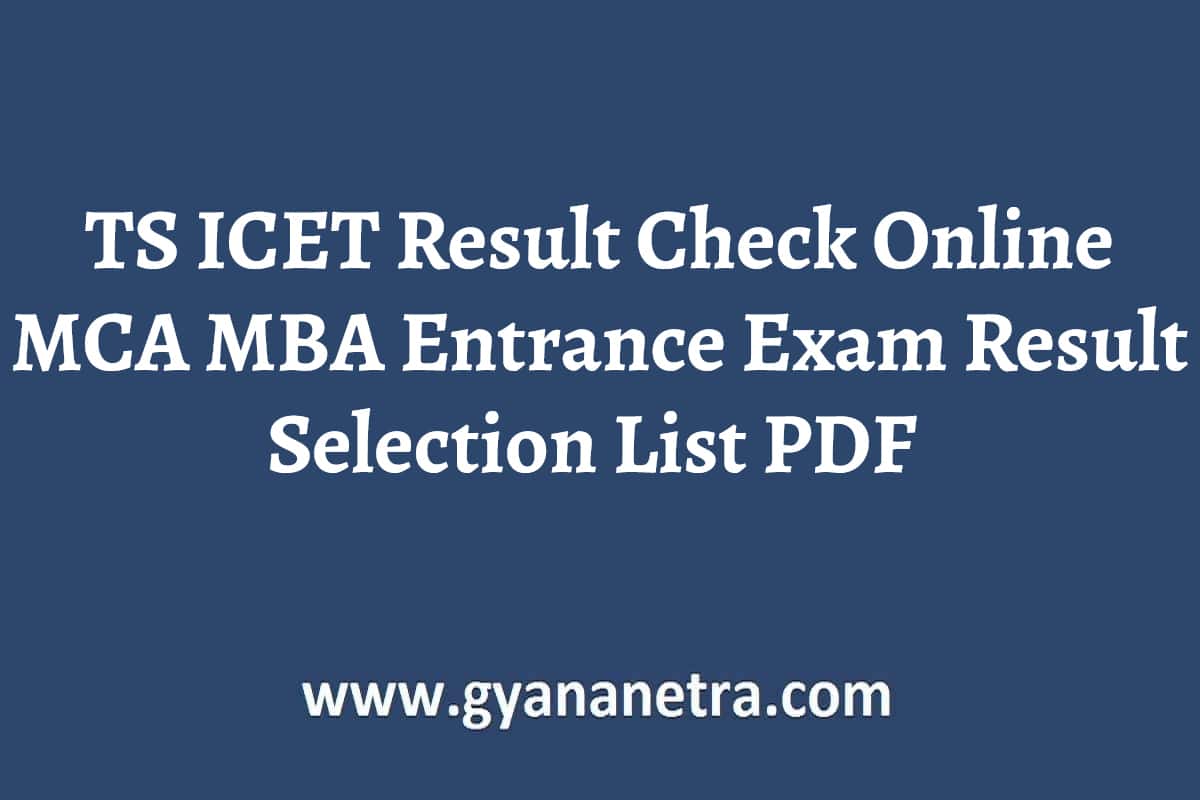 Manabadi TS ICET Results 2024 Download Telangana ICET Results from icet