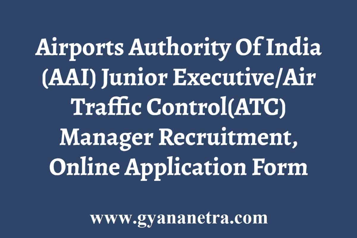 AAI Recruitment 2024 Apply Online Air Authority Of India Junior