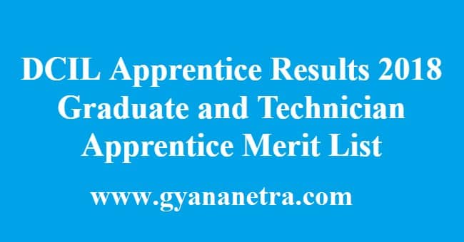 DCIL Apprentice Results