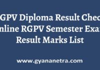 RGPV Diploma Result Check Online