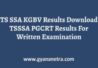 TS SSA KGBV Result Check Online