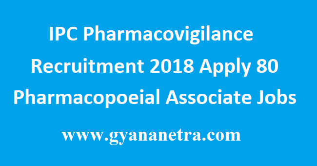 IPC Pharmacovigilance Recruitment