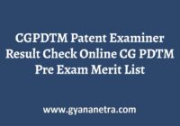 CGPDTM Patent Examiner Result Check Online
