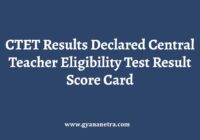 CTET Results Check Online