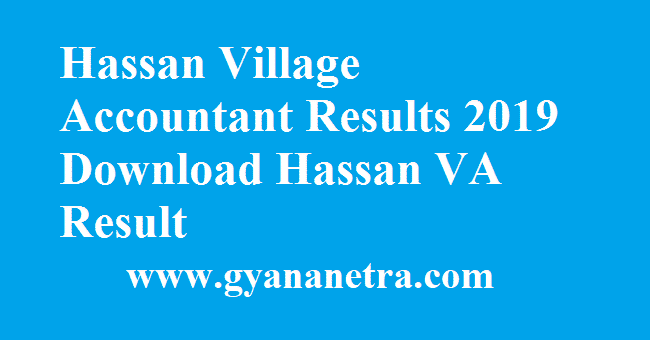 Hassan Village Accountant Results