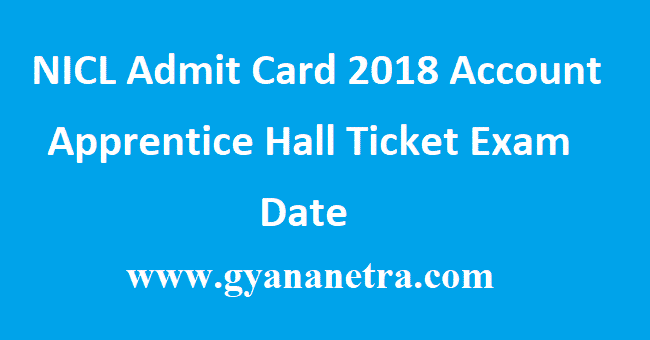NICL Admit Card 2018