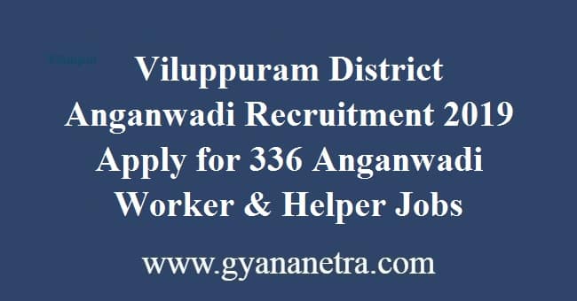 Viluppuram District Anganwadi Recruitment 2019