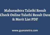 Maharashtra Talathi Result Merit List