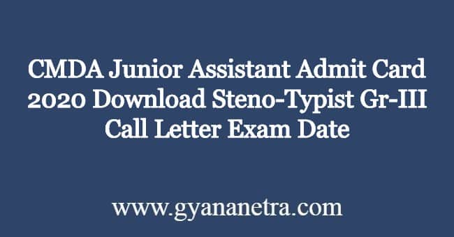 CMDA-Junior-Assistant-Admit-Card