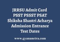 JRRSU PSST PSSST PSAT Admit Card