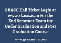 SKASC UG PG Hall Ticket Download