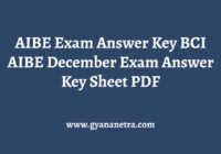 AIBE Exam Answer Key PDF Download