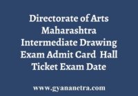 Maharashtra Intermediate Drawing Exam Admit Card