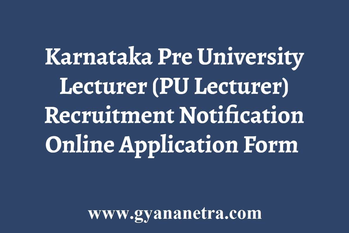 Govt Pu College Lecturer Salary In Karnataka