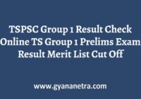 TSPSC Group 1 Result Merit List