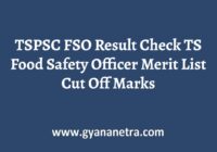 TSPSC FSO Result Merit List