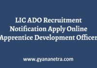 LIC ADO Recruitment Notification