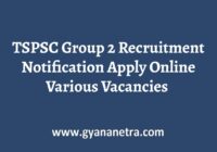 TSPSC Group 2 Recruitment Notification
