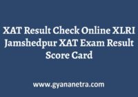 XAT Result Score Card