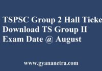 TSPSC Group 2 Hall Ticket Exam Date
