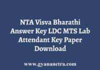NTA Visva Bharathi Answer Key