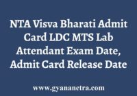 NTA Visva Bharati Admit Card