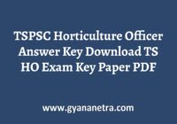 TSPSC Horticulture Officer Answer Key PDF