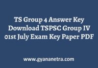 TS Group 4 Answer Key Paper