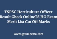 TSPSC Horticulture Officer Result Merit List
