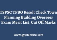 TSPSC TPBO Result Merit List