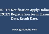 TS TET Notification Application Form