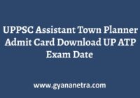 UPPSC Assistant Town Planner Admit Card