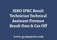 ISRO IPRC Result
