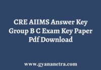 CRE AIIMS Answer Key