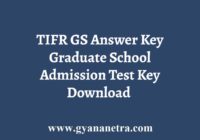 TIFR GS Answer Key